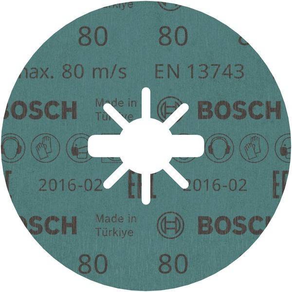 Ein türkisfarbener Bosch-Winkelschleifer-Trennscheibe mit maximaler Geschwindigkeit von 80 m/s, EN-13743-Konformität, „Made in Türkiye