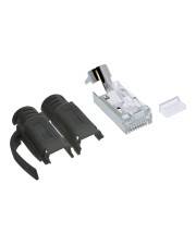 INLINE - Crimpstecker Cat.6A RJ45 geschirmt - 3-teilig schwarz 100er Pack