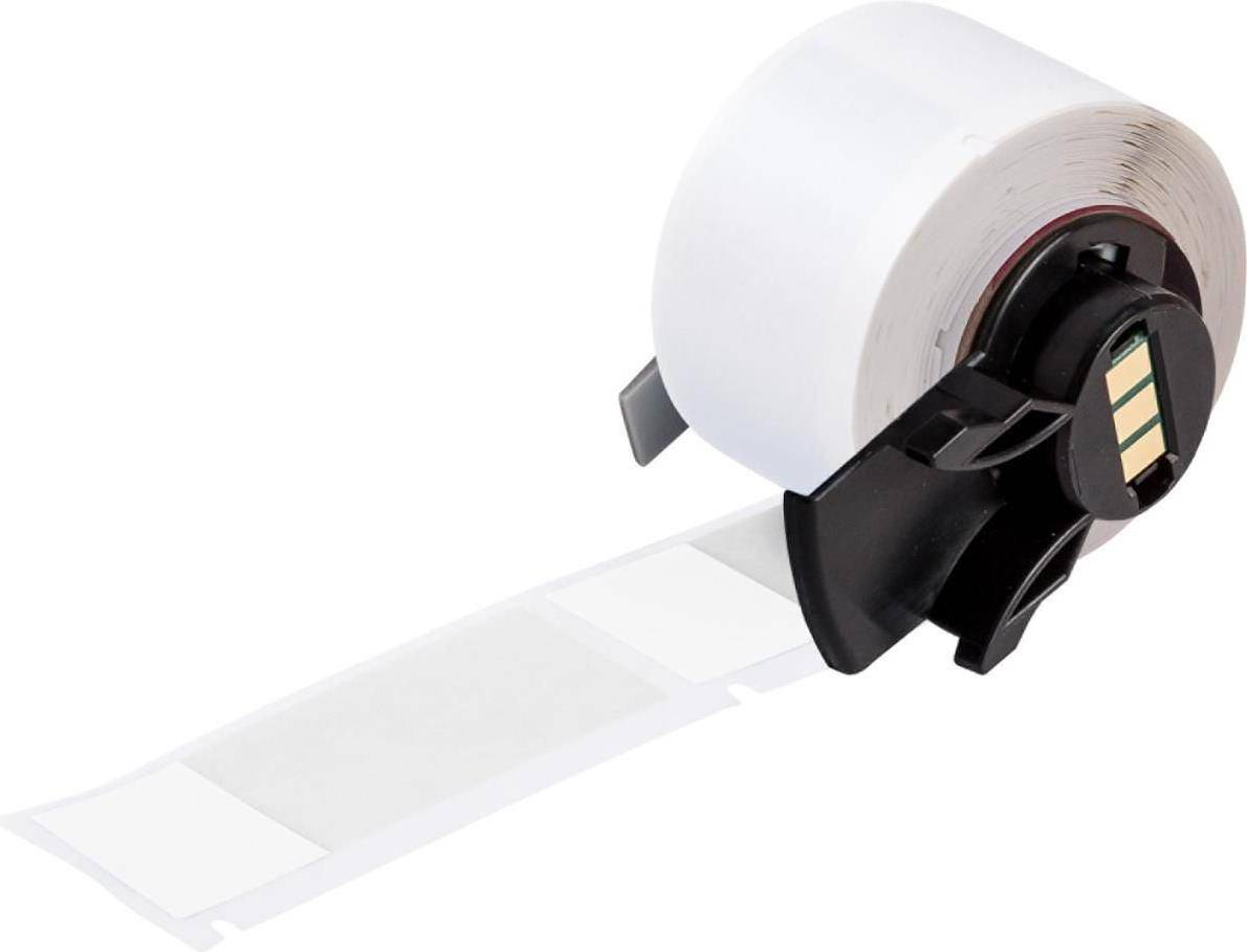 Brady, M6-21-427, Vinyl, selbstlaminierend, Weiß/Transparent, matt, 25.40 x 19.05(63.50) mm, für Kabeldurchmesser von