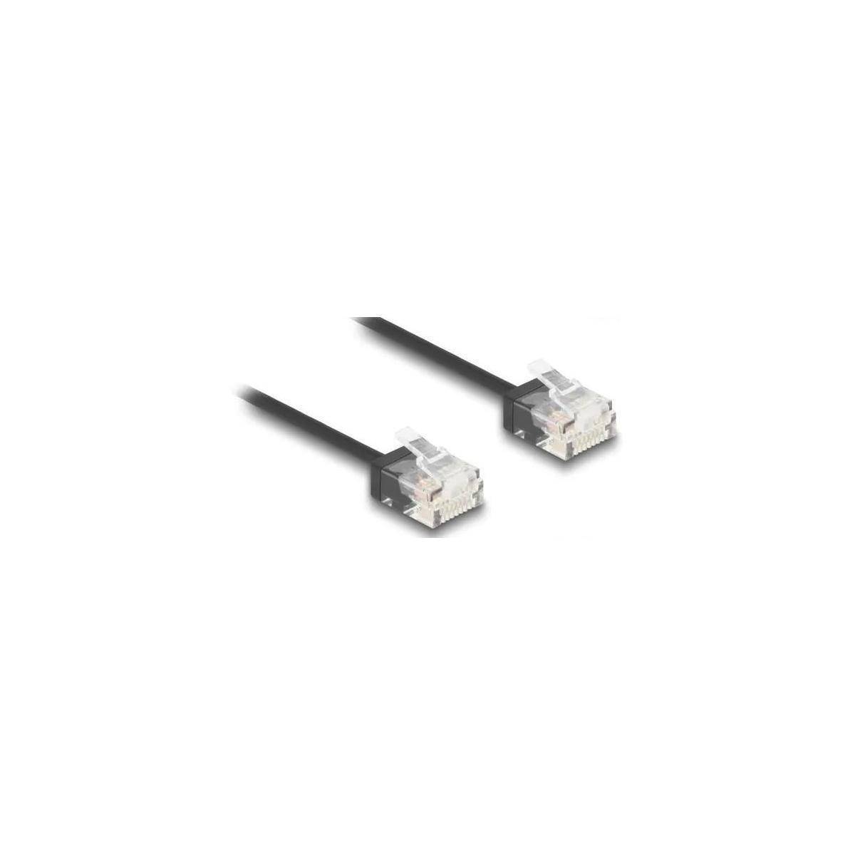 80370 - Netzwerkkabel RJ45, UTP, 0,5m, schwarz