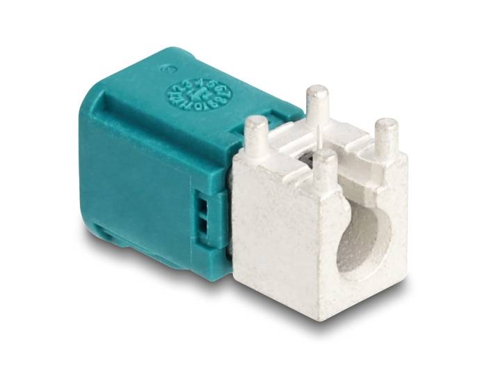 Delock Antenna plug - angled, PCB - mini FAKRA Z - RAL 5021 - Wasserblau