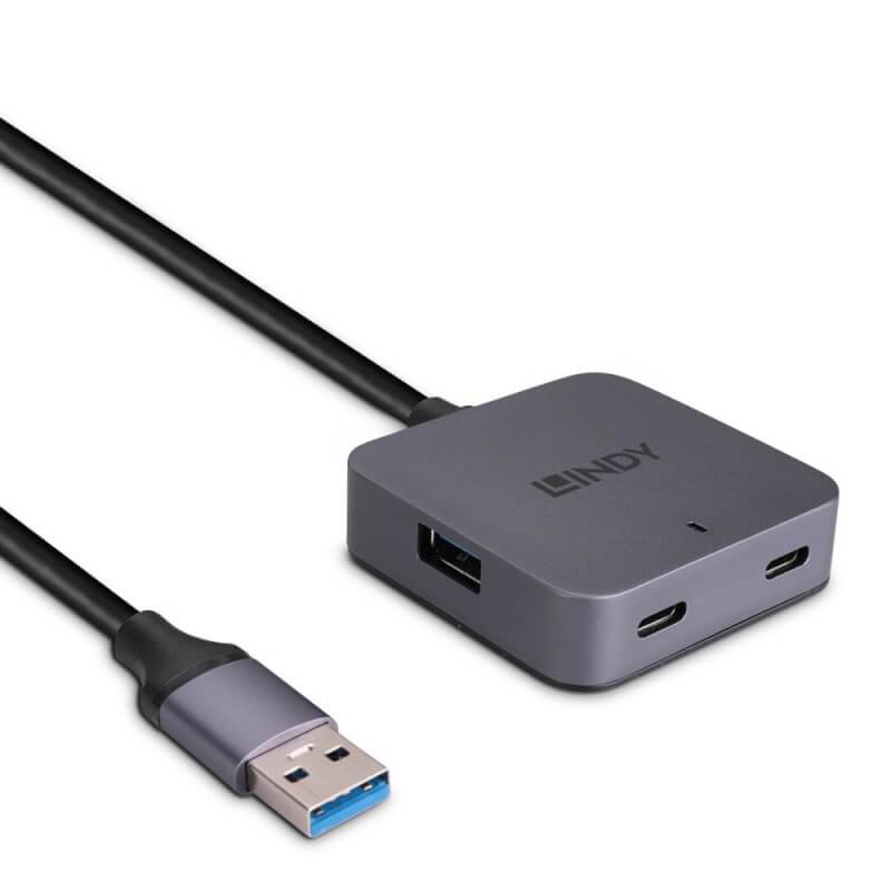 Lindy 5m USB 3.0 Hub 4 Ports - Digital/Daten - 5 m