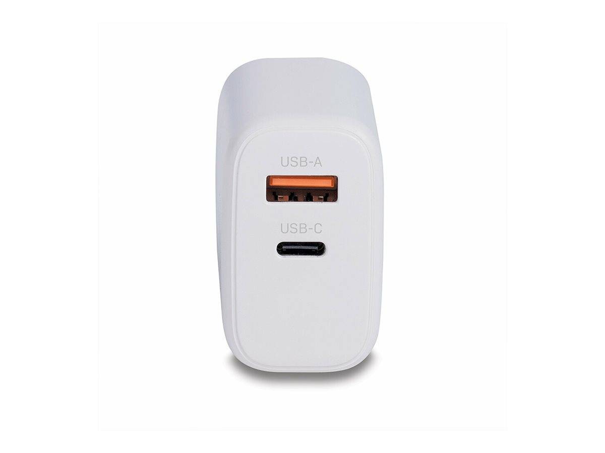 Lindy - Netzteil - GaN - 65 Watt - 3 A - PD/PPS, PD 3.0 - 2 Ausgabeanschlussstellen (24 pin USB-C, USB)