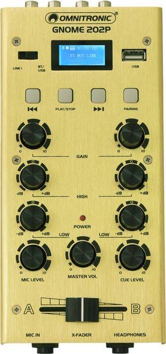 OMNITRONIC GNOME-202P Mini-Mixer gold (10006887)