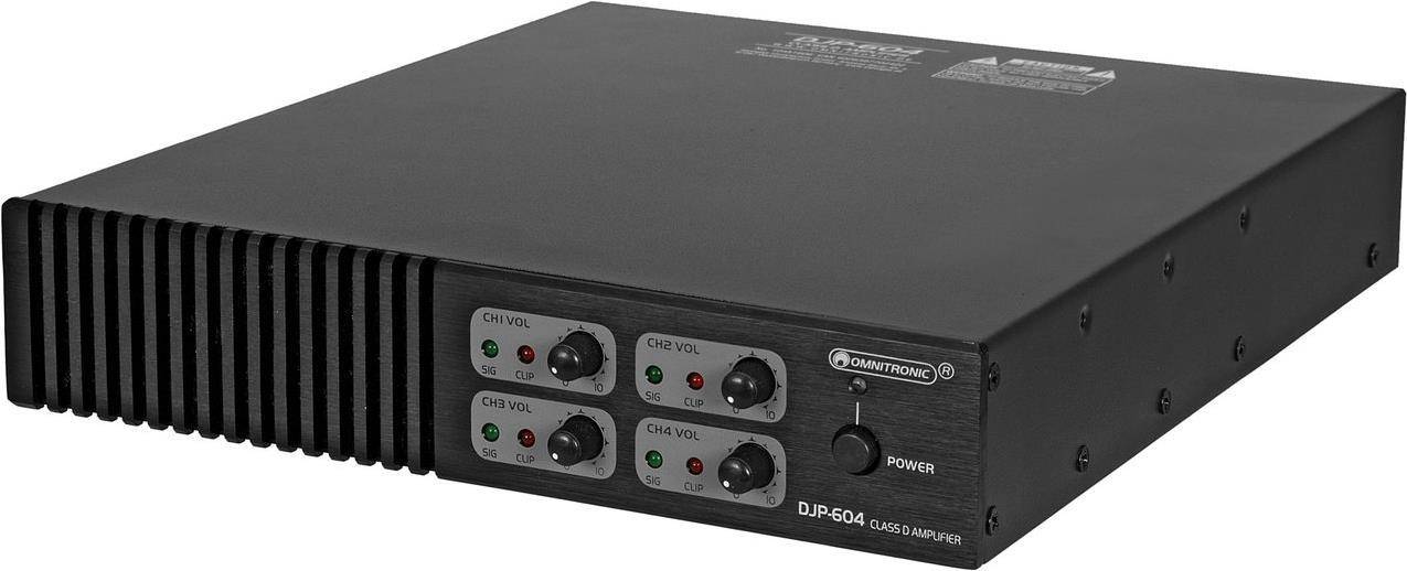 OMNITRONIC DJP-604 4-Kanal Class-D Endstufe (10451606)