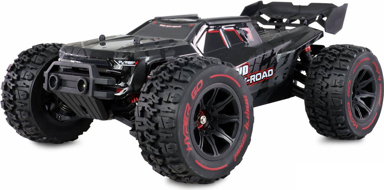 Amewi Hyper GO Schwarz, Gold Brushless 1:14 RC Modellauto Elektro Truggy Allradantrieb (4WD) RtR 2,4 GHz (22659)