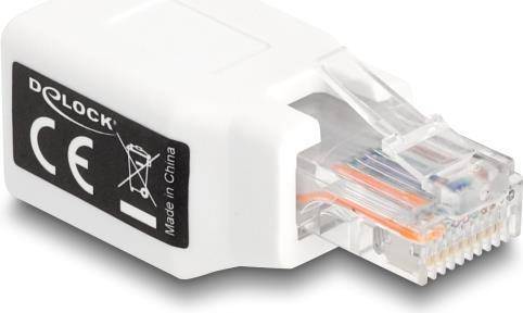 Delock RJ50 Adapter Stecker zu Buchse weiß - Weiß