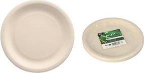 PAPSTAR Teller aus Agrarresten ''pure'', rund, 230 mm, natur hergestellt aus landwirtschaftlichen Abfällen wie z.B