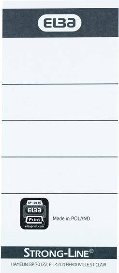 Elba 400087754 Nichtklebendes Etikett 10 Stück(e) Schwarz