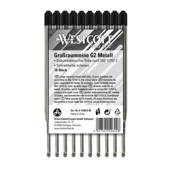 Kugelschreibermine G2 E-744614 00 1,2mm schwarz 10 Stück