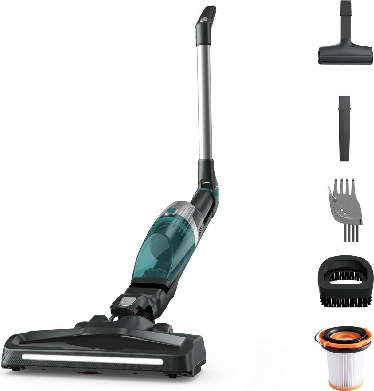 Rowenta X-Trem Compact RH1239WO Stabstaubsauger/Elektrischer Besen Akku Trocken Beutellos 0,4 l Blau (RH1239)