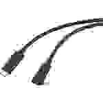 Renkforce Glasfaser USB-C®-Displaykabel USB 3.2 Gen2 USB-C® Stecker einseitig gewinkelt 10.00 m Schwarz RF-5625884 (RF-5