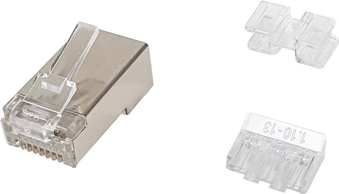Equip Cat.6A RJ45 Geschirmter Stecker, 100 Stück pro Packung