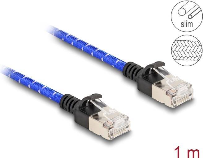 Delock Netzwerkkabel - RJ-45 (M) zu RJ-45 (M) - 1 m - 4.1 mm - U/FTP - CAT 6a -