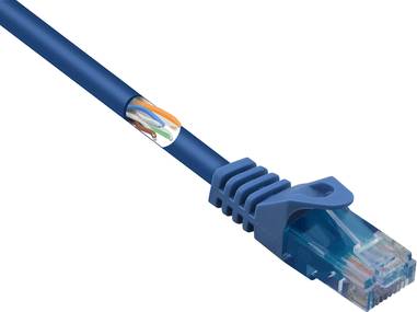 Renkforce RF-5044022 RJ45 Netzwerkkabel, Patchkabel CAT 5e U/UTP 2.00 m Blau mit Rastnasenschutz, Halogenfrei 1 St