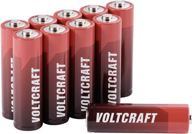 VOLTCRAFT Industrial LR6 Mignon (AA)-Batterie Alkali-Mangan 3000 mAh 1.5 V 10 St