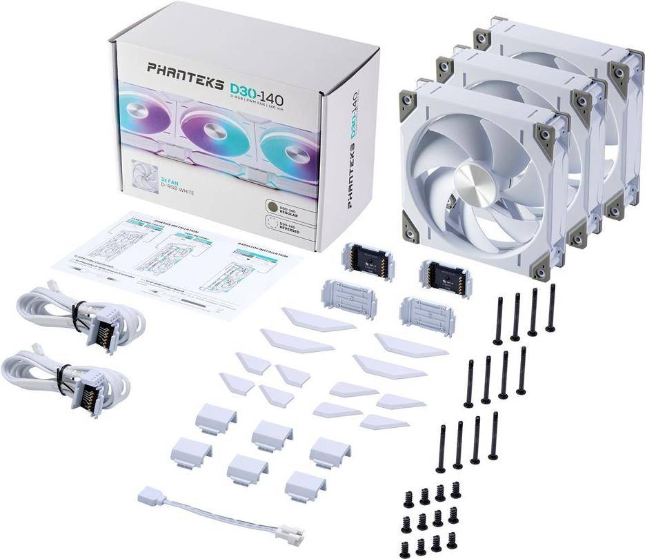 Phanteks D30 PWM Regular Airflow D-RGB Lüfter 3er Pack