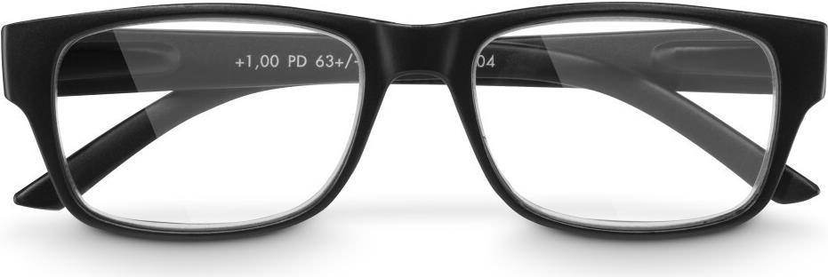 Hama 00096219 Modische Brille Unisex Rechteck Vollrand Schwarz (00096219)