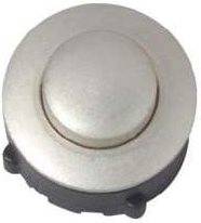 HEIDEMANN Klingeltaster 1fach 70094 Vernickelt 24 V/1 A (70094)