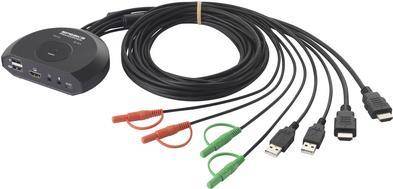 SP-KVM-210 KVM-Konsole HDMI Tastatur 4096 x 2160 Pixel (SP-10105820)