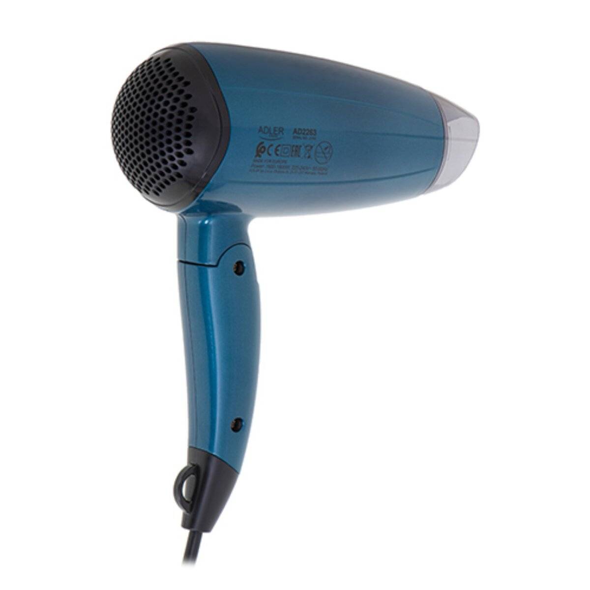 Adler AD 2263 Haartrockner 1800 W mit Cool Shot & Klappgriff - Dunkelblau