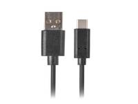 Lanberg CA-USBO-20CU-0010-BK - 1 m - USB A - USB C - USB 2.0 - 0,48 Gbit/s - Schwarz