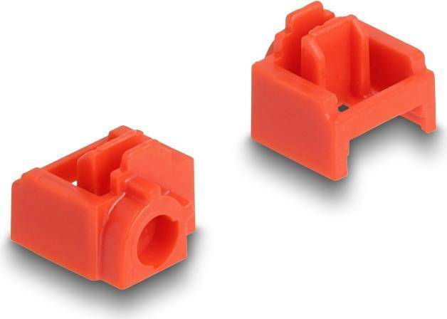 DeLOCK 20928 Schnittstellenblockierung Schnittstellenblockierung + Schlüssel RJ-45 Rot Kunststoff 11 Stück(e) (20928)
