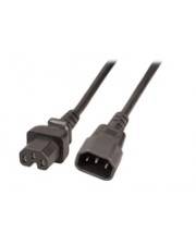 EFB Elektronik Warmgeräteverlängerung C14 180° C15 schwarz 2 m 3 x 1.00 mm² 2 m Schwarz