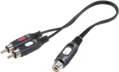 SpeaKa Professional Cinch Audio Y-Adapter [2x Cinch-Stecker