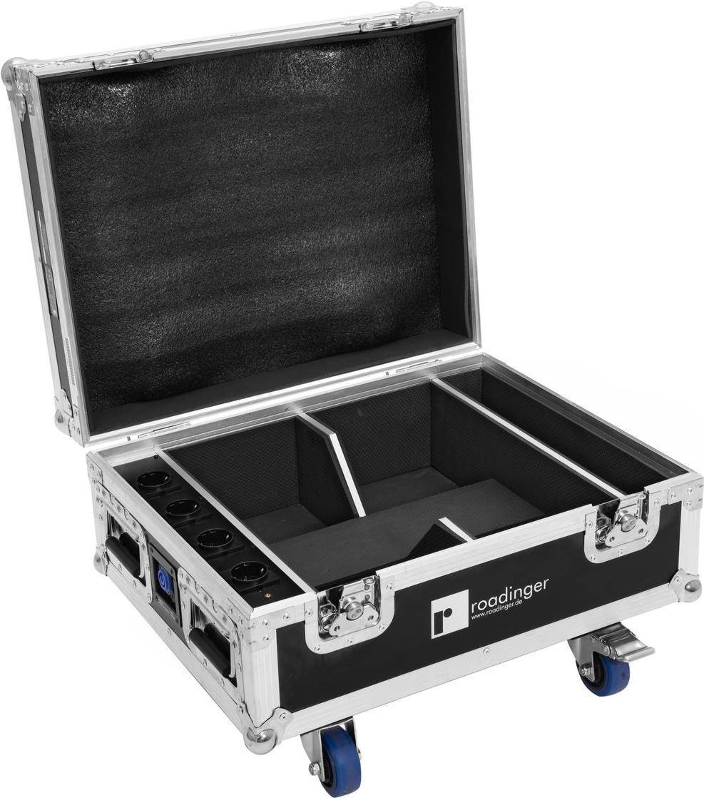ROADINGER Flightcase 4x AKKU IP UP-4 QuickDMX mit Ladefunktion (31005127)