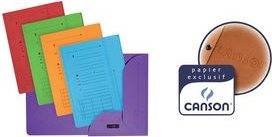 ELBA ULTIMATE Einstellmappe mit 2 Klappen, DIN A4, rot aus 240 g/qm starkem CANSON Karton, Klappen vorgedruckt