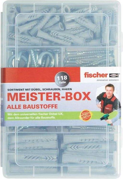 Fischer MEISTER-BOX UX 75 Stück(e) Schrauben- & Dübelsatz (513894)