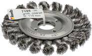 kwb AGGRESSO-FLEX® Scheibenbürsten, gezopfter HSS-Stahldraht für Einsatz mit Winkelschleifer 719536 1 St