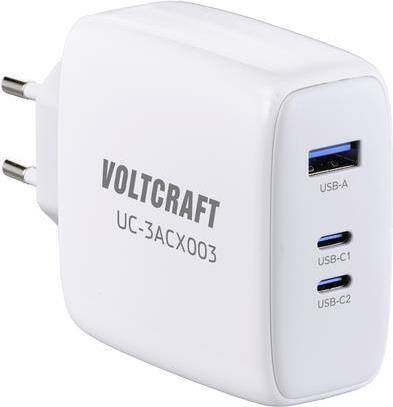 VOLTCRAFT GaN VC-13079915 USB-Ladegerät Innenbereich Ausgangsstrom (max.) 5 A 3 x USB-C®, USB-A USB Power Delivery
