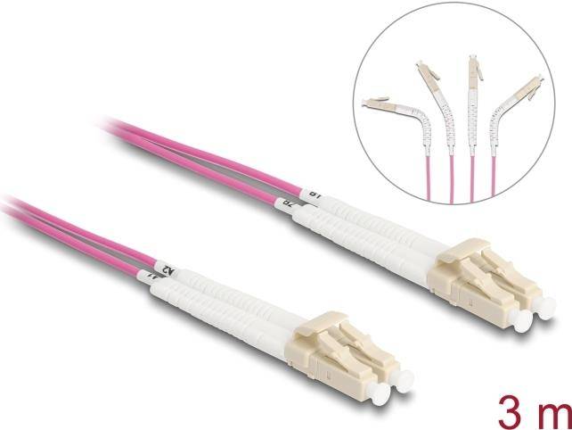 DeLOCK 88089, 3 m, OM4, LC, LC