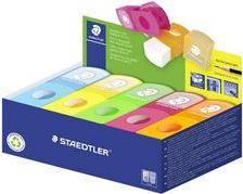 STAEDTLER Radierer-Spitzer-Kombi 511 SE, 10er Display 2in1: Spitzdose & Radierer, für Stifte bis 8,2 mm Durch