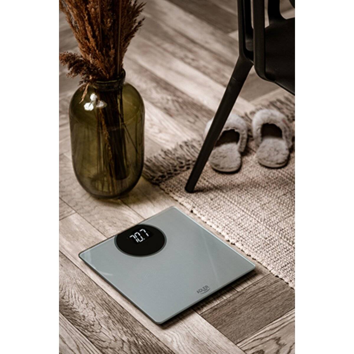 Adler AD 8175 Personenwaage mit LED-Display, bis 180 kg - rutschfest & digital