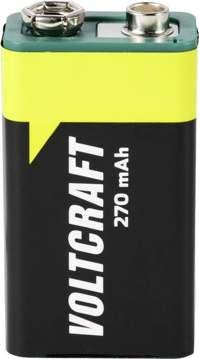 VOLTCRAFT Endurance 6LR61 9 V Block-Akku NiMH 270 mAh 8.4 V 1 St