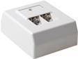 ACT Surface mounted box shielded 2 ports German Style CAT5E