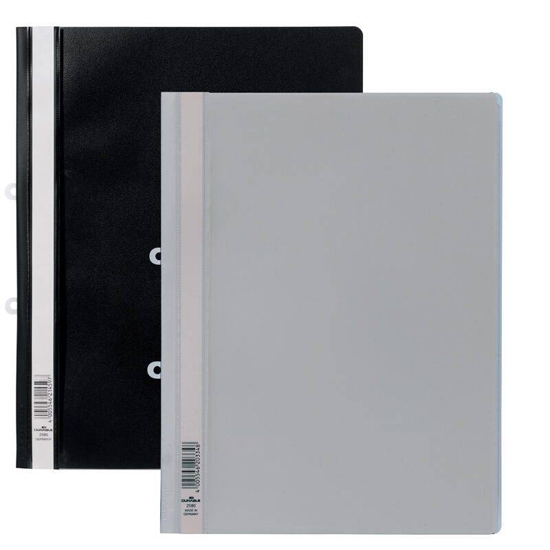 DURABLE Schnellhefter DIN A4 überbreit PVC schwarz 258001