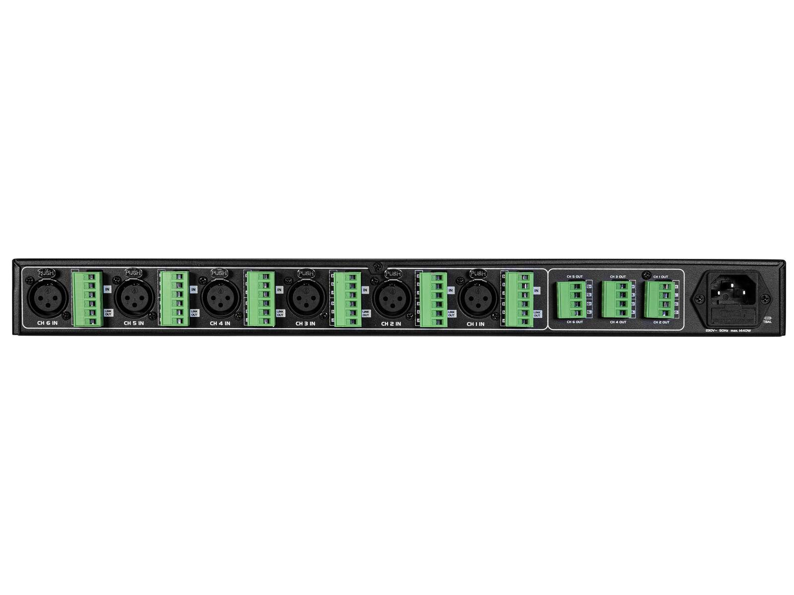 OMNITRONIC XDA-1206 6-Kanal Class-D-Verstärker