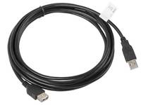 Lanberg CA-USBE-10CC-0030-BK - 3 m - USB A - USB A - USB 2.0 - 0,48 Gbit/s - Schwarz