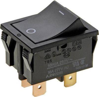 Panasonic Wippschalter 250 V/AC 16 A 2 x Aus/Ein AJ8W201BF rastend 1 St