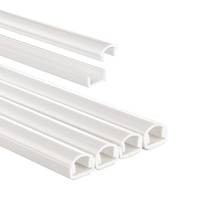 HAMA - Kabelkanal 4 Stueck selbstklebend halbrund 100 x 1.1 1 cm PVC