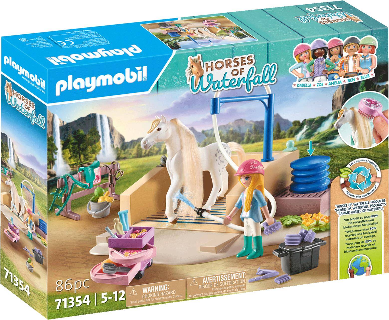 Playmobil Horses of Waterfall Isabella & Lioness mit Waschplatz