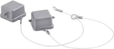 LappKabel Schutzdeckel mit 2 Bolzen für Anbau-, Sockel-, Kupplungsgehäuse mit Buchseneinsatz, Fangschnur mit Kabelschuh