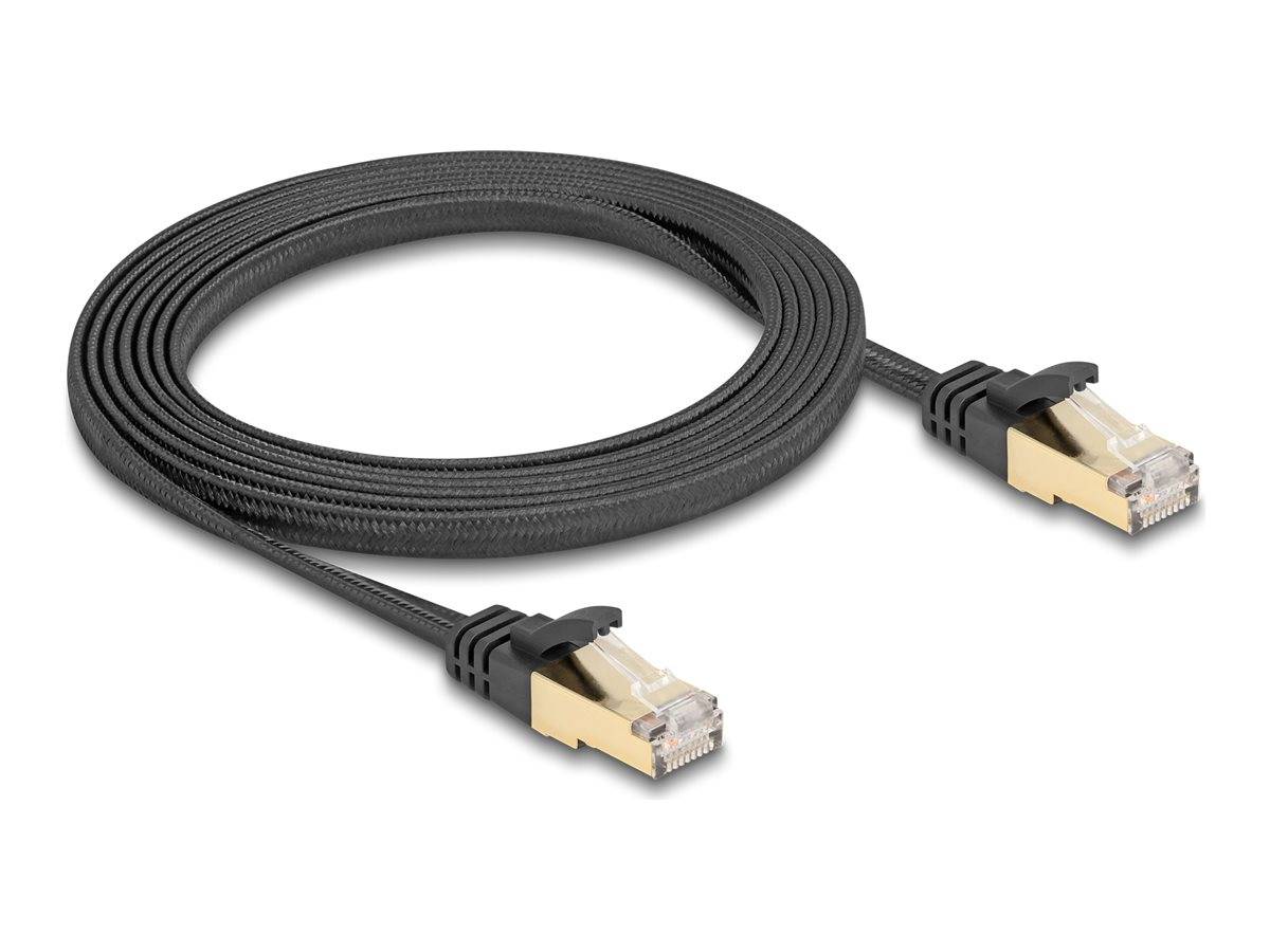 Delock Patch-Kabel - RJ-45 (M) zu RJ-45 (M) - 2 m - S/FTP - CAT 6a - ohne Haken