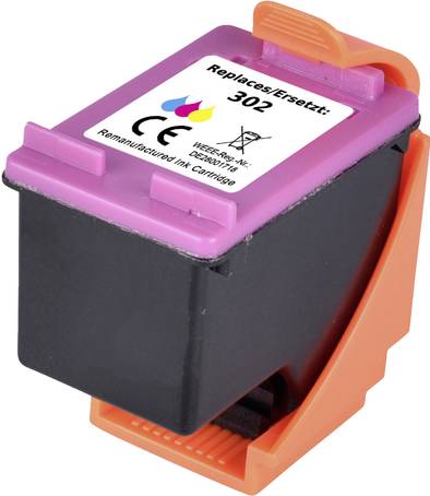 Renkforce Tintenpatrone ersetzt HP HP 302 (F6U65AE) Kompatibel Cyan, Magenta, Gelb RF-5693274 (RF-5693274)