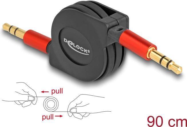 Delock Audiokabel - 3,5 mm Stereo männlich zu 3,5 mm Stereo männlich - 90 cm - S