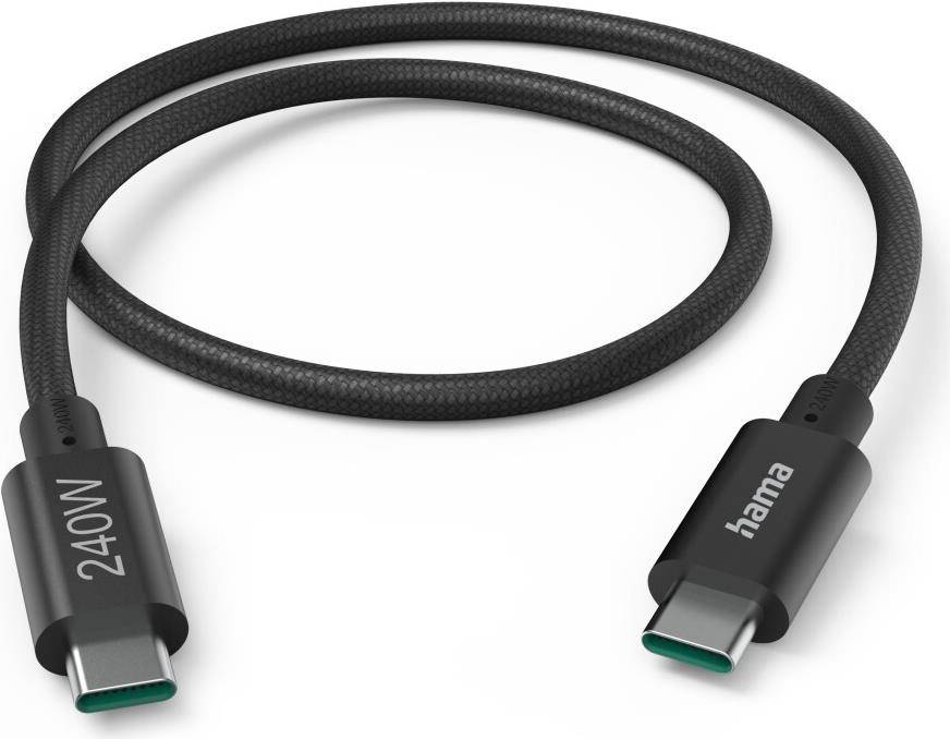Hama USB-C Ladekabel 240W 5Gbit/s 1,5m